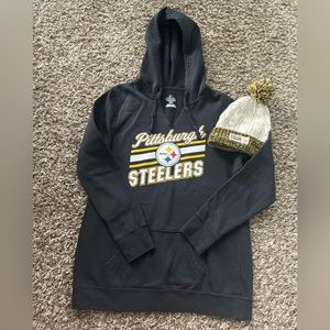 Pittsburgh Steelers hoodie and beanie set